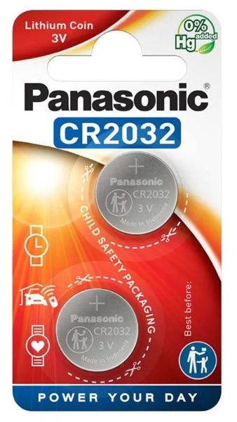 **2 PACK** PANASONIC 3v 220mah Lithium Coin **2 PACK**