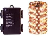 ST. HELENS B/O Copper Wire 200 W/W LED String 20m