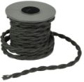 Decorative 2 Core Braided Black Cable 5m