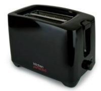 KitchenPerfected 2 Slice Black Toaster