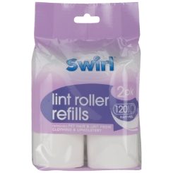 SWIRL Large Lint Roller Refill - 2 x 60 Sheets