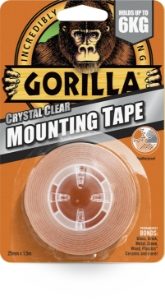 GORILLA 1.5m Clear Mounting Tape