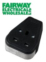 1 Gang Black Extension Socket FW