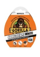 GORILLA 10m White Tape Single Roll