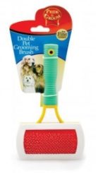 PRIDE & GROOM Double Pet Grooming Brush Fine Coat