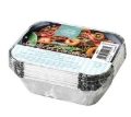 KINGFISHER 12 Small Foil Food Containers with Lids