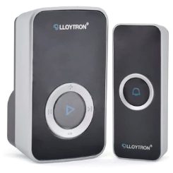 LLOYTRON 32 Melody Plug in Premium Door Chime Kit Black
