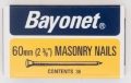 BAYONET 60mm Masonry Nails 36's