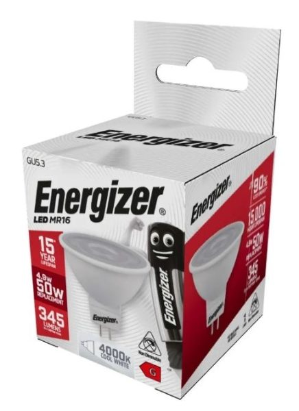 ENERGIZER LED GU5.3 345LM 36° WARM WHITE BOX