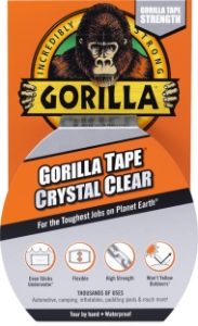 GORILLA 8.2m Crystal Clear Tape Single Roll