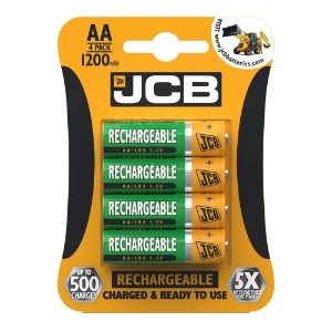 JCB Rechargeable AA 1200mAh