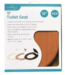 ASHLEY 18" Toilet Seat - Antique Pine