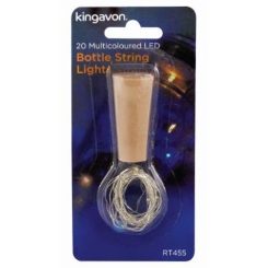 KINGAVON 20 Multicoloured LED Bottle String Lights