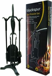 BLACKSPUR Black 5 Piece Fireside Set