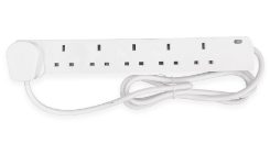 LYVIA 6 Gang 2 Metre Extension Lead (9466AS)