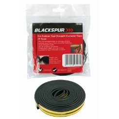 BLACKSPUR 5m Rubber Draft Excluder Tape - E Shape