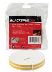 BLACKSPUR White 5m Rubber Seal Draught Exc Tape E Type