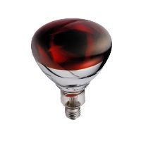 150w 240v ES Heat & Light Infrared Hard Glass R125 RED FRONT