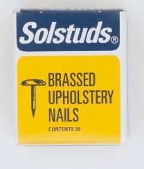 SOLSTUDS 10mm Brassed Upholstery Nail