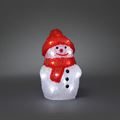 KONST SMIDE Acrylic Snowman with Cap 20 White LED B/O