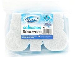 DUZZIT Snowman Scourer 3 Pack