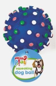 PETS AT PLAY Assorted Colours Squeaky Ball