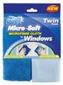 DUZZIT 2 Pack Micro-Soft Window Cloth