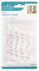 ASHLEY 16pc Gutter Hooks White