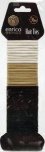 ENRICO 36 Pack Hair Ties Assorted Colours