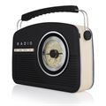 AKAI Vintage 1950's Style DAB+/FM Radio BLACK