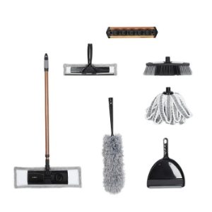 TOWER Complete Cleaning Set Black & Rose Gold