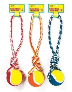 PETS AT PLAY Jumbo Pet Ball With Rope