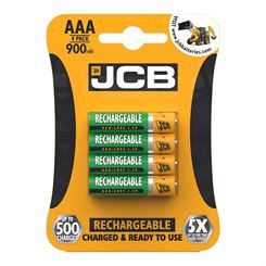 JCB Rechargeable AAA 900mAh