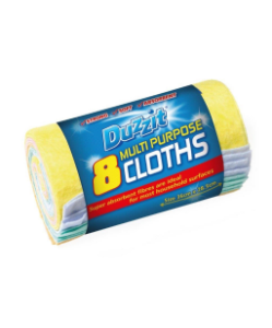 DUZZIT 8 Pack Multi Purpose Cloths