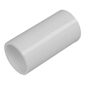 CONDUIT STRAIGHT COUPLER WHITE